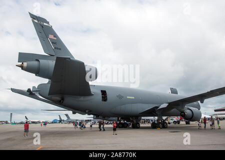 VANDALIA, Ohio/USA - 23. JUNI 2018: der United States Air Force KC-10 Extender am 2018 Vectren Dayton Airshow. Stockfoto