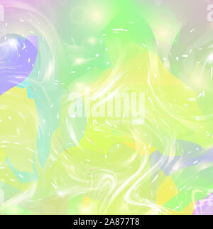 Galaxy Flüssigkeit fantasy Hintergrund in lebendigen baby Farben. Flüssige Einhorn minimal Rainbow mesh Pattern. Abstract Dynamic Template in Princess Farben. Fa Stockfoto