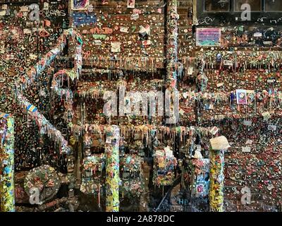 Der Kaugummi Wand in Seattle, Washington Stockfoto