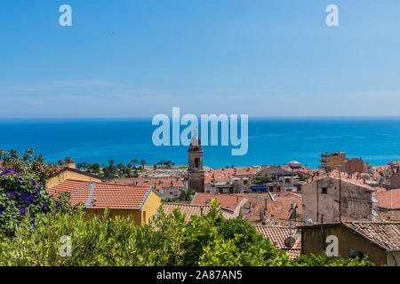 Ein Blick in Menton in Frankreich Stockfoto