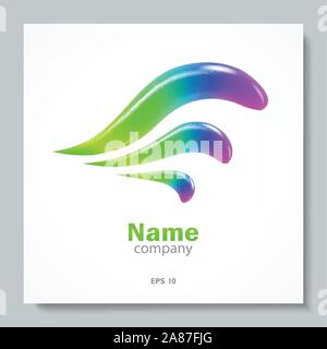 Abstract Vector Logo. Element Design Vorlage. Kreative Symbol. Stock Vektor