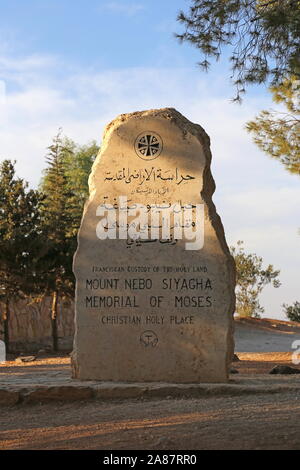 Moses Memorial, Mount Nebo, Governorat Madaba, Jordanien, Naher Osten Stockfoto