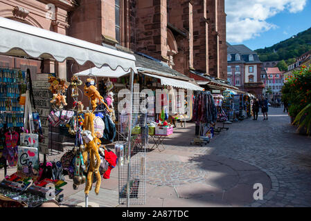 Marktstände in Heidelberg, im Südwesten von Deutschland Europa EU Stockfoto