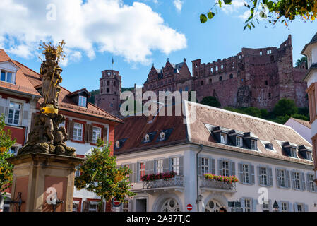 Kornmarkt in Heidelberg, im Südwesten von Deutschland Europa EU Stockfoto