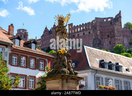 Kornmarkt in Heidelberg, im Südwesten von Deutschland Europa EU Stockfoto