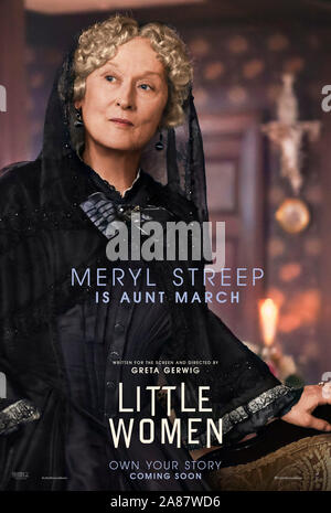 Erscheinungsdatum: Dezember 25, 2019 TITEL: Kleine Frauen Studio: Columbia Pictures Regie: Greta Gerwig Plot: Vier Schwestern kommen vom Alter in Amerika nach dem Bürgerkrieg Starring: Meryl Streep als Tante März. Poster Art (Credit Bild: © Columbia Pictures/Entertainment Bilder) Stockfoto