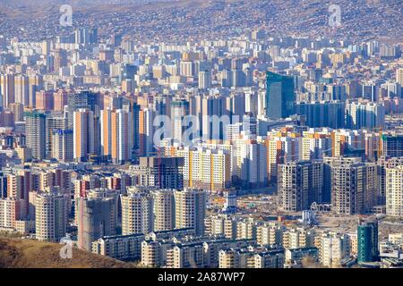 Stadtblick, Ulan Bator, Mongolei Stockfoto