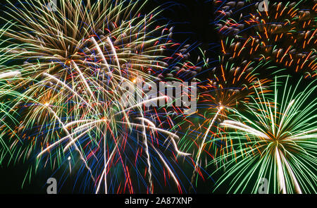 50. Jahrestag Feuerwerk Stockfoto