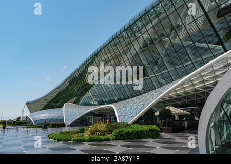 Baku, Aserbaidschan, 20-05-2019 - internationalen Flughafen Heydar Aliyev stock Bild Stockfoto