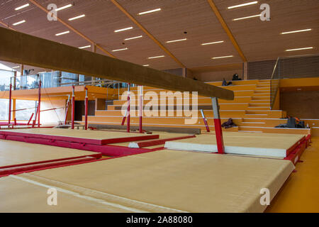 Turngeräte in einen gymnastischen Mitte in den Färöer Inseln Stockfoto