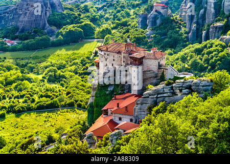 Kloster Roussanou von Meteora in Griechenland Stockfoto