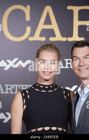 November 7, 2019, Madrid, Madrid, Spanien: Rebecca Romijn nimmt â € "Carterâ €™ AXN TV-Serie Fotoauftrag bei URSO Hotel am 7. November 2019 in Madrid, Spanien (Bild: © Jack Abuin/ZUMA Draht) Stockfoto