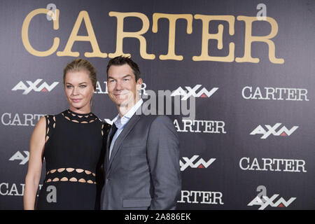 November 7, 2019, Madrid, Madrid, Spanien: Rebecca Romijn, Jerry O'Connell teilnehmen â € "Carterâ €™ AXN TV-Serie Fotoauftrag bei URSO Hotel am 7. November 2019 in Madrid, Spanien (Bild: © Jack Abuin/ZUMA Draht) Stockfoto