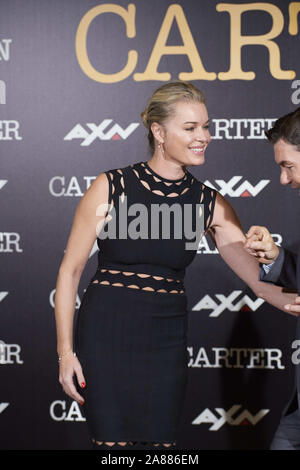 November 7, 2019, Madrid, Madrid, Spanien: Rebecca Romijn nimmt â € "Carterâ €™ AXN TV-Serie Fotoauftrag bei URSO Hotel am 7. November 2019 in Madrid, Spanien (Bild: © Jack Abuin/ZUMA Draht) Stockfoto