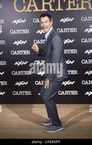 November 7, 2019, Madrid, Madrid, Spanien: Jerry O'Connell besucht â € "Carterâ €™ AXN TV-Serie Fotoauftrag bei URSO Hotel am 7. November 2019 in Madrid, Spanien (Bild: © Jack Abuin/ZUMA Draht) Stockfoto