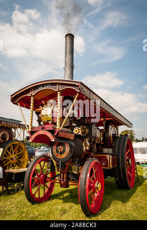 Prinzessin von Wales Traction Engine. In einem restaurierten alten englischen Traktion bei Steam Fair. Stockfoto