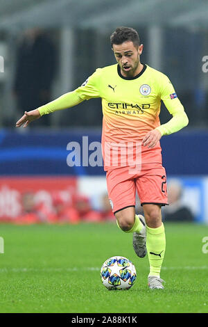 Mailand, Italien. 06 Nov, 2019. Bernardo Silva von Manchester City während der UEFA Champions League Spiel zwischen Atalanta und Manchester City im Stadio San Siro, Mailand, Italien. Foto von Giuseppe Maffia. Credit: UK Sport Pics Ltd/Alamy leben Nachrichten Stockfoto