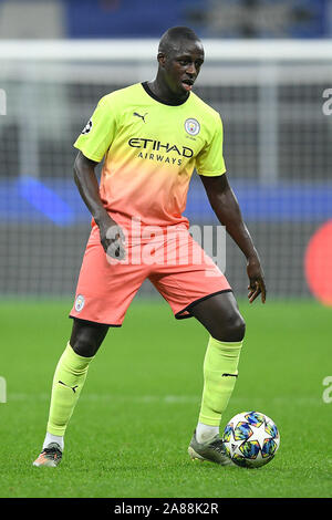 Mailand, Italien. 06 Nov, 2019. Benjamin Mendy von Manchester City während der UEFA Champions League Spiel zwischen Atalanta und Manchester City im Stadio San Siro, Mailand, Italien. Foto von Giuseppe Maffia. Credit: UK Sport Pics Ltd/Alamy leben Nachrichten Stockfoto