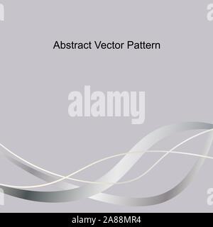 Abstrakte wellig Hintergrund. Rote und graue Linien. Vector Hintergrund. Eps 10. Stock Vektor