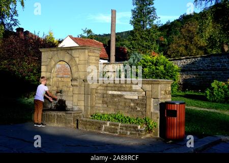 Brunnen in TRYAVNA - Balkan - Bulgarien Stockfoto