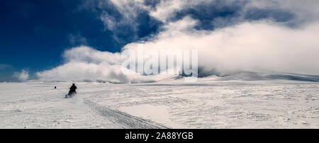 Eiszeit Expedition auf Vatnajökull, Vatnajökull National Park, Island. Unesco-Weltkulturerbe. Stockfoto