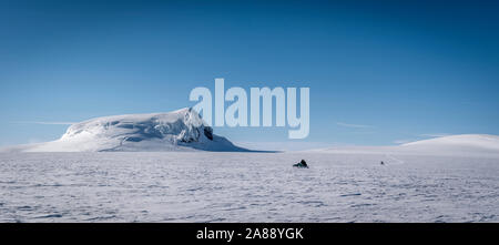 Eiszeit Expedition auf Vatnajökull, Vatnajökull National Park, Island. Unesco-Weltkulturerbe. Stockfoto