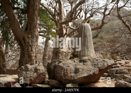 Der Dogon: Dorf der Tiogou (Bandiagara escarpment) Stockfoto