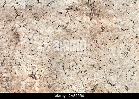 Schmutzige Alte verlassene Panel von künstlichen Granit oder Marmor, Nachahmung von Stein Muster für Baumaterial. Abstrakte Textur für Hintergrund. Stockfoto