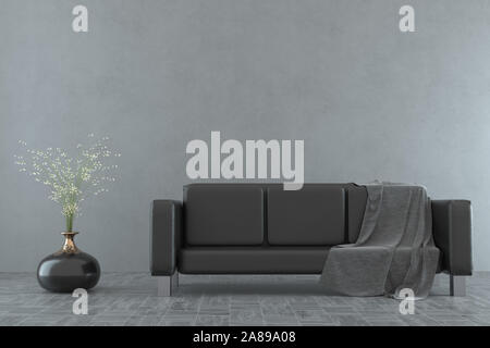 Interieur sofa 3D-Rendering Stockfoto