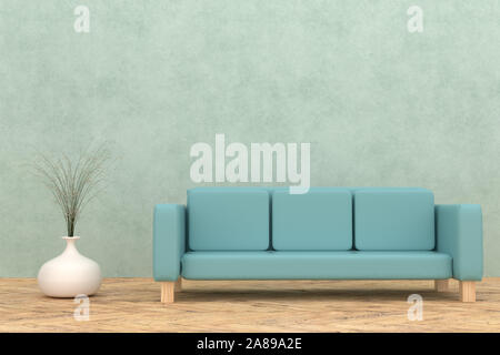 Interieur sofa 3D-Rendering Stockfoto