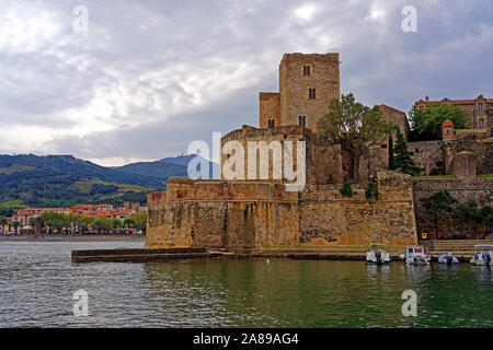 Festung, Château Royal de Collioure Stockfoto