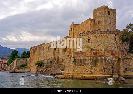 Festung, Château Royal de Collioure Stockfoto