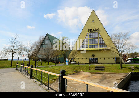 Fram Museum, gewidmet dem polarexpeditionen. Bygdoy Oslo. Norwegen. Stockfoto