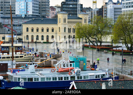 Die Nobel Peace Center in Bjørvika Bezirk. Oslo, Norwegen Stockfoto