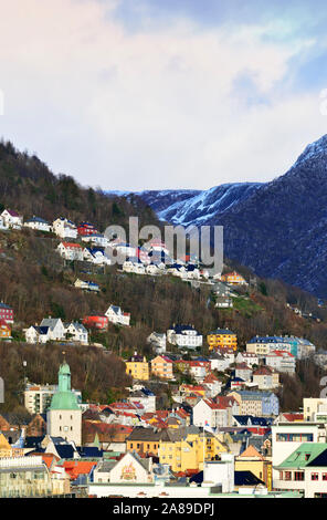 Bergen, westlichen Fjorde. Norwegen Stockfoto