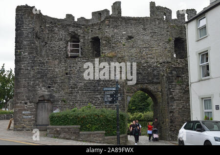 Mühle Tor, Conwy Castell, Conway Castle, North Wales, UK, USA, Europa Stockfoto