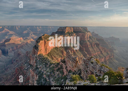 Sonnenuntergang bei Cape Royal, North Rim des Grand Canyon, Arizona, USA Stockfoto