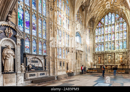 Das 15. Jahrhundert Dame Kapelle in der Kathedrale von Gloucester UK Stockfoto