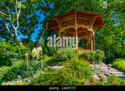 Park Almedalen in Visby, Gotland, Schweden. Stockfoto