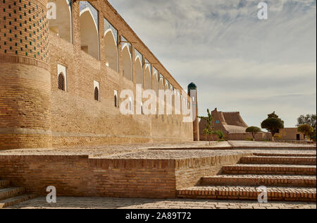 Stadtmauer von Itchan-Kala, Chiwa, Usbekistan, in Zentralasien Stockfoto