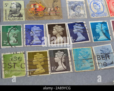 Vintage australische Porto Stümpfe Stockfoto