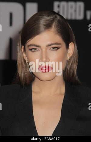 Los Angeles, USA. 04 Nov, 2019. Valentina Sampaio 11/04/2019 Die Special Screening von "Ford v Ferrari' an TCL Chinese Theatre in Los Angeles, CA Credit: Cronos/Alamy Leben Nachrichten gehalten Stockfoto