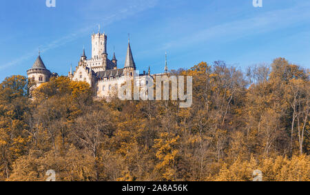 Herbst Schloss Marienburg Stockfoto