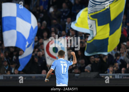 Rom, Italien. 07 Nov, 2019. Während der UEFA Europa League Spiel zwischen Latium und Keltische im Stadio Olimpico, Rom, Italien. Foto von Giuseppe Maffia. Credit: UK Sport Pics Ltd/Alamy leben Nachrichten Stockfoto