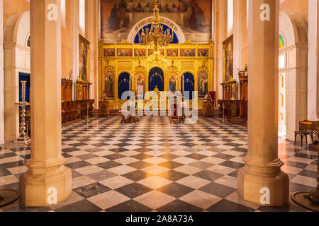 Der Altar in der Kirche der Heiligen Maria Verkündigung, Dubrovnik, Dalmatinische Küste, Kroatien Stockfoto