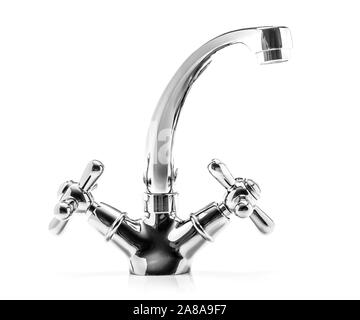 Metall Wasser Mixer Stockfoto