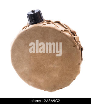 Runde Wasserflasche Kantine Stockfoto