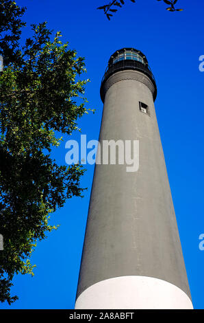 Die Pensacola Leuchtturm und Museum wird dargestellt, Oktober 27, 2019, in Pensacola, Florida. Der Leuchtturm wurde 1858 erbaut. Stockfoto