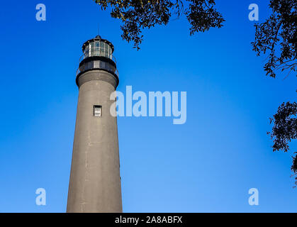 Die Pensacola Leuchtturm und Museum wird dargestellt, Oktober 27, 2019, in Pensacola, Florida. Der Leuchtturm wurde 1858 erbaut. Stockfoto