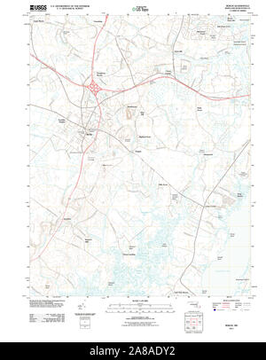 USGS TOPO Karte Maryland MD Berlin 20110630 TM Stockfoto